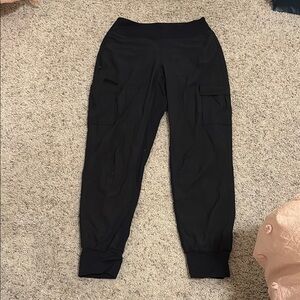 Black Cargo Jogger Pants